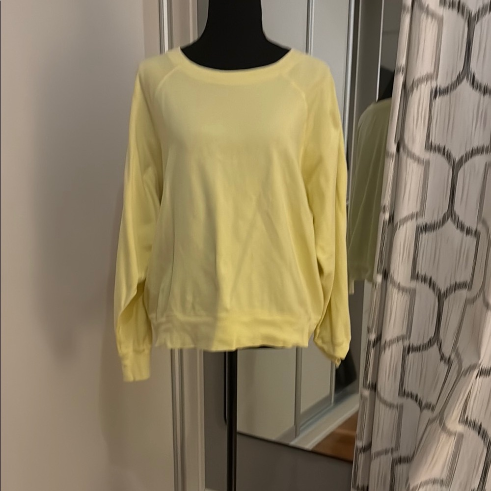 J. Crew Yellow Crewneck Sweatshirt